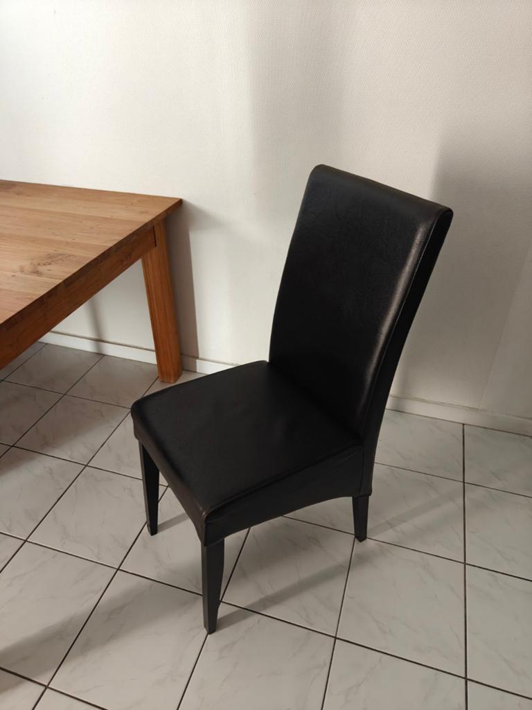 Vierkante tafel + 8 stoelen, Huis en Inrichting, Tafels | Eettafels, Ophalen