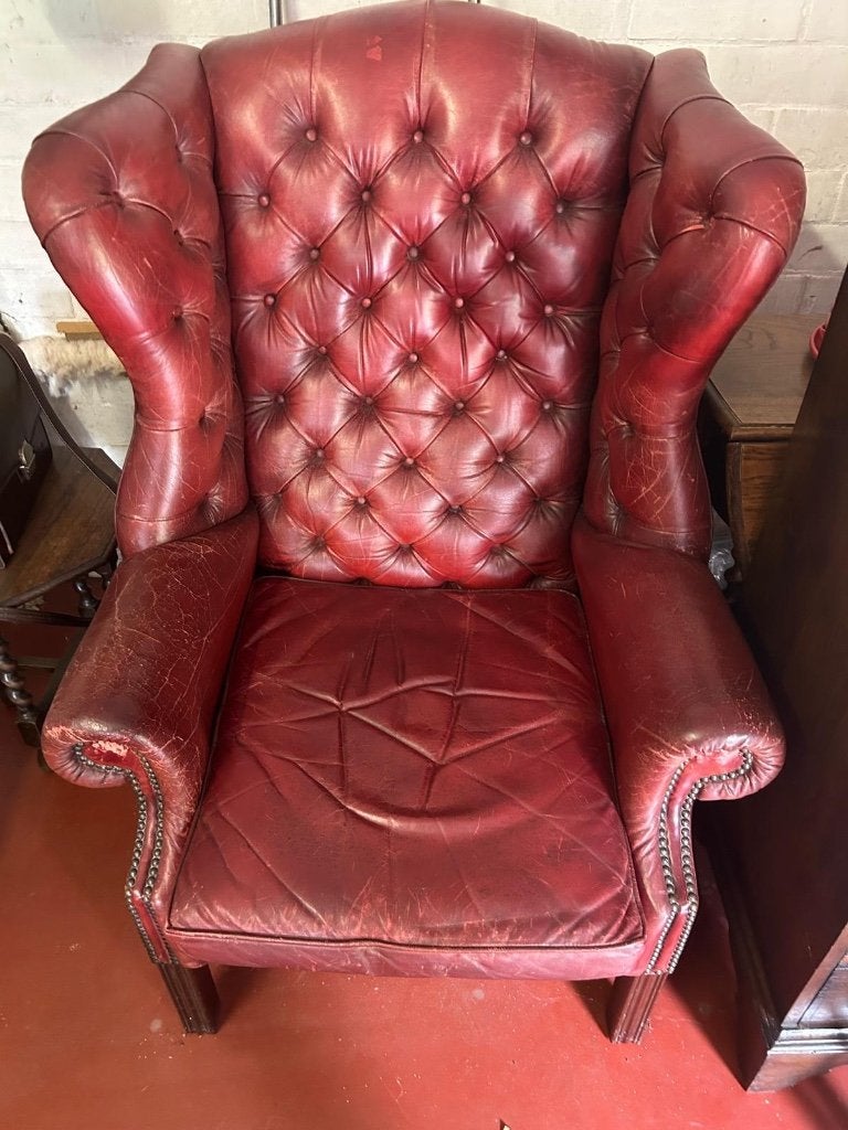 Chesterfield zetel, Huis en Inrichting, Ophalen, Gebruikt, Eenpersoons, Minder dan 75 cm