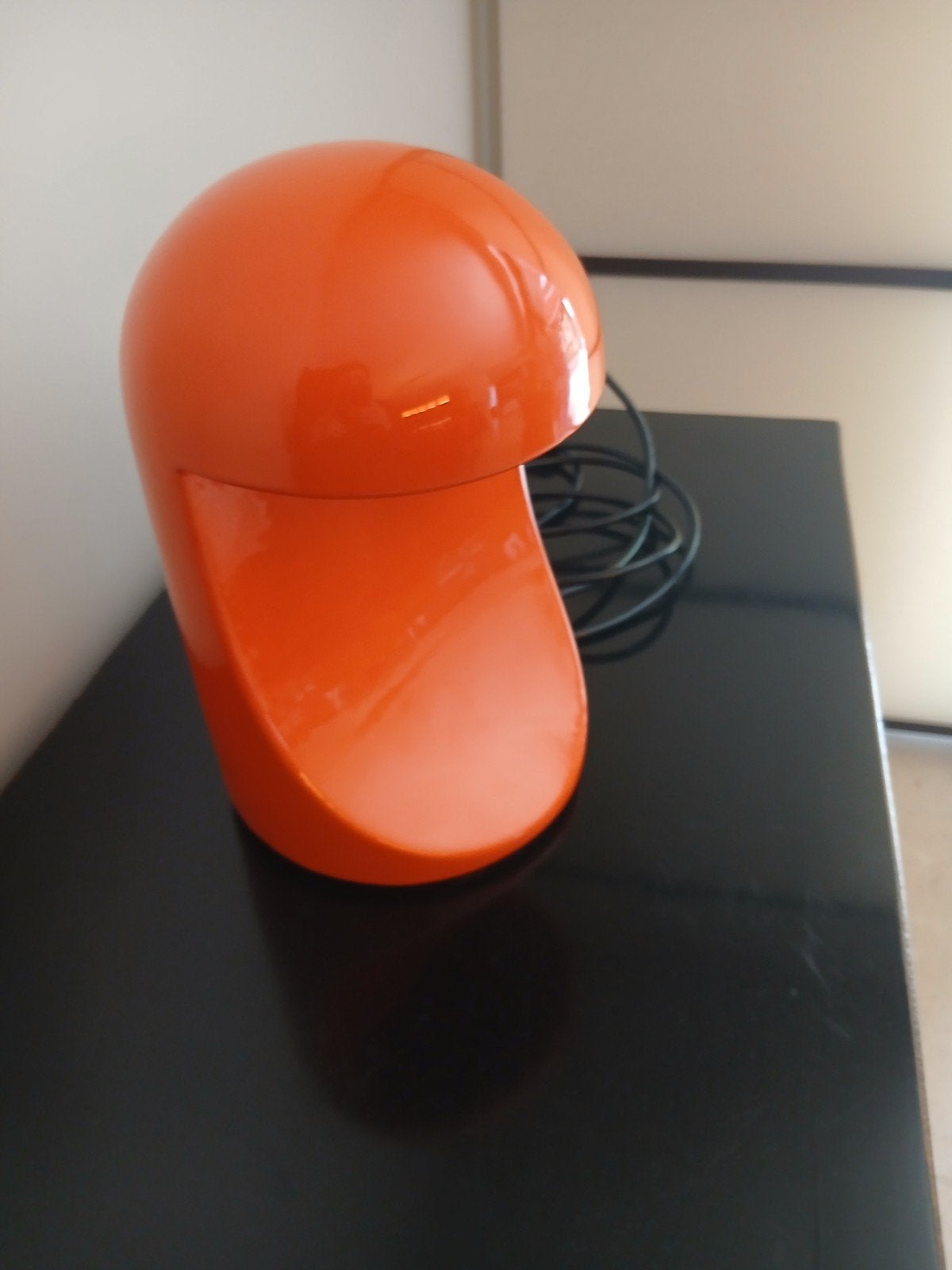 Lampe LONGOBARDA 1966, 25 cm, Orange, Comme neuf, Céramique