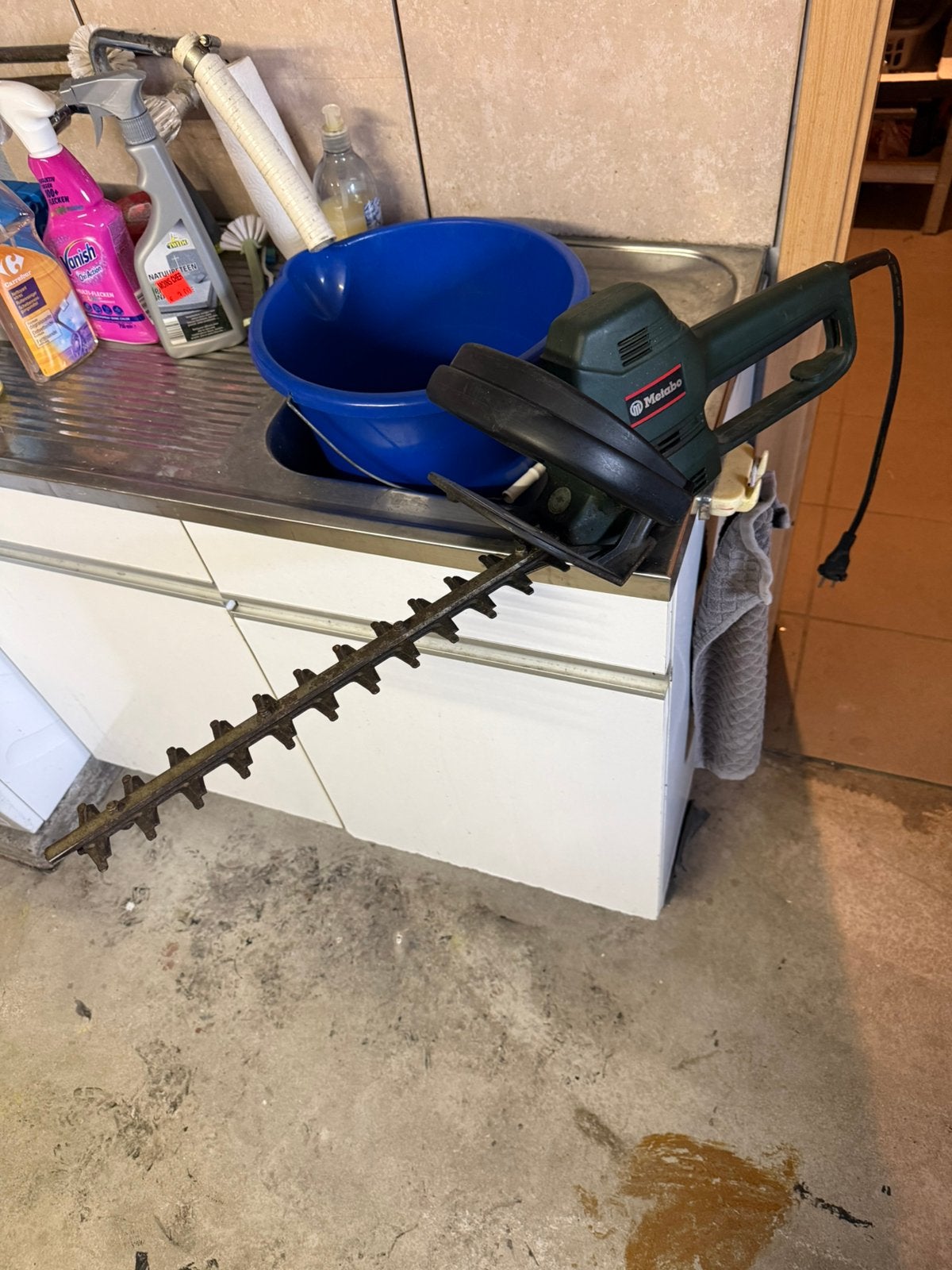 Taille haie électrique Metabo bon état, Jardin & Terrasse, Taille-haies, Enlèvement, Utilisé, Électrique