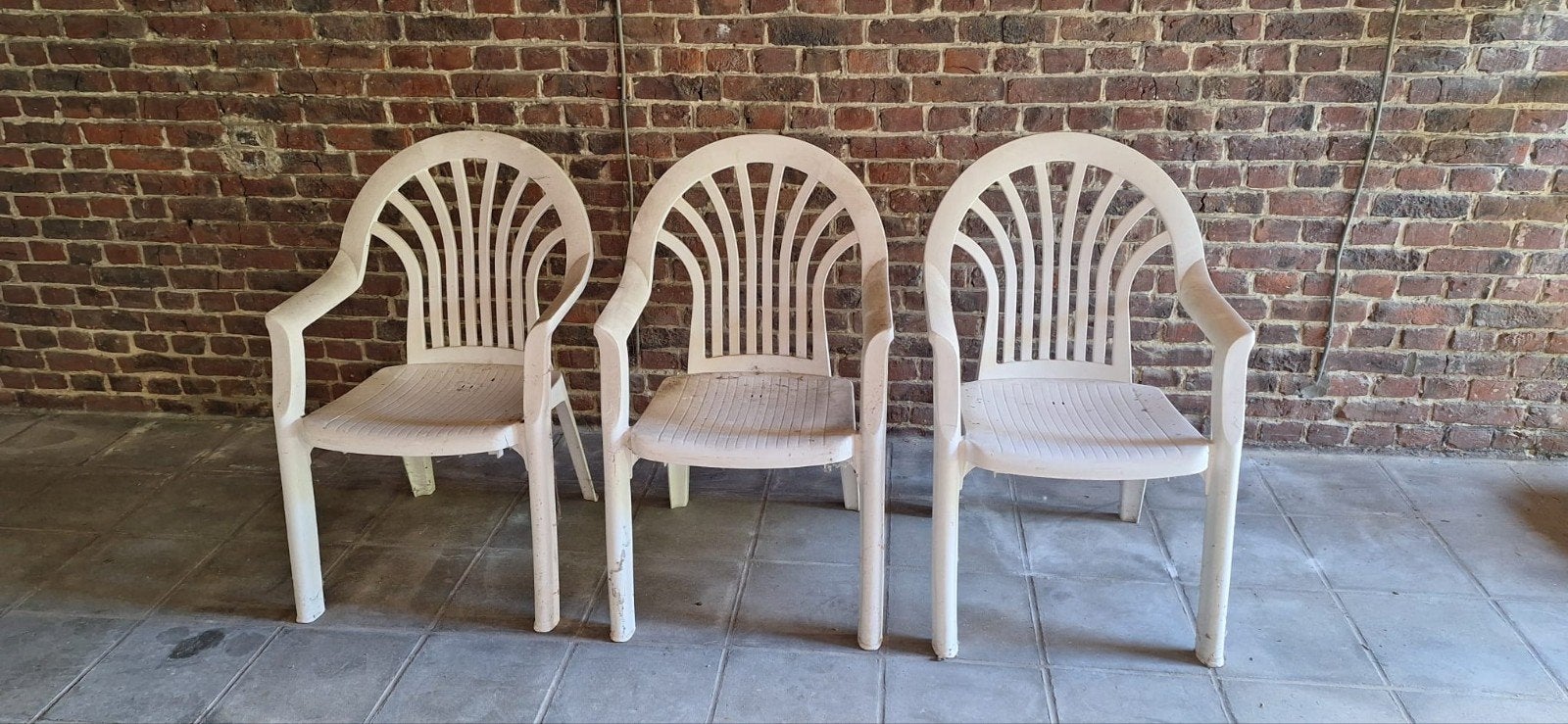 3 tuinstoelen te geef, Tuin en Terras, Ophalen