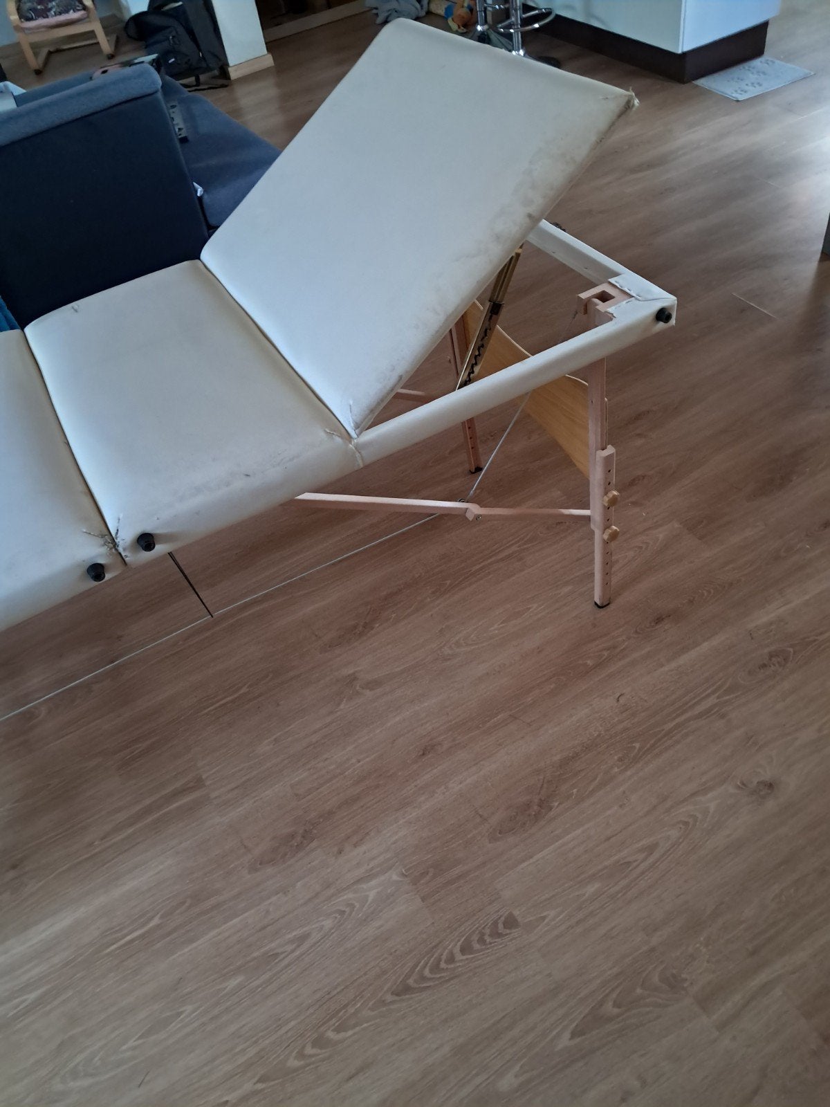 table de massage pliante en bois, Jardin & Terrasse, Enlèvement, Bois, Réglable