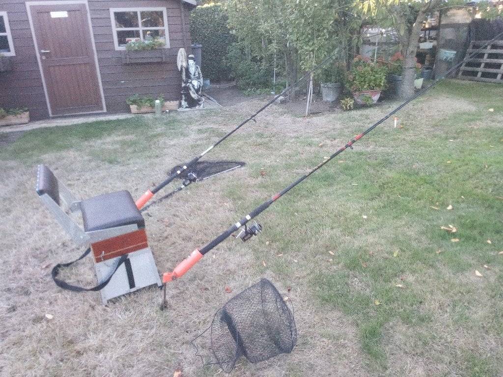 Volledige forellenuitrusting, Ophalen