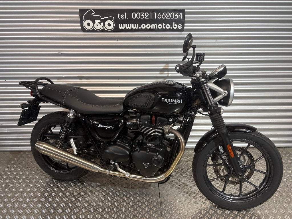 Triumph Street Twin 900 ABS + Garantie + GRATIS onderhoud!, 2 cilinders, Occasion, Motorrijbewijs A, Bedrijf