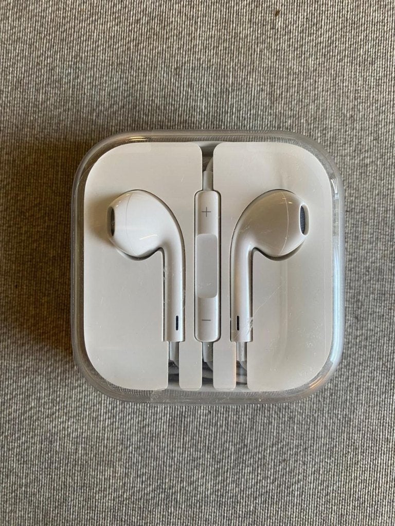 Apple EarPods (télécommande + micro), TV, Hi-fi & Vidéo, Casques audio, Neuf, Enlèvement ou Envoi, Microphone, Bleu