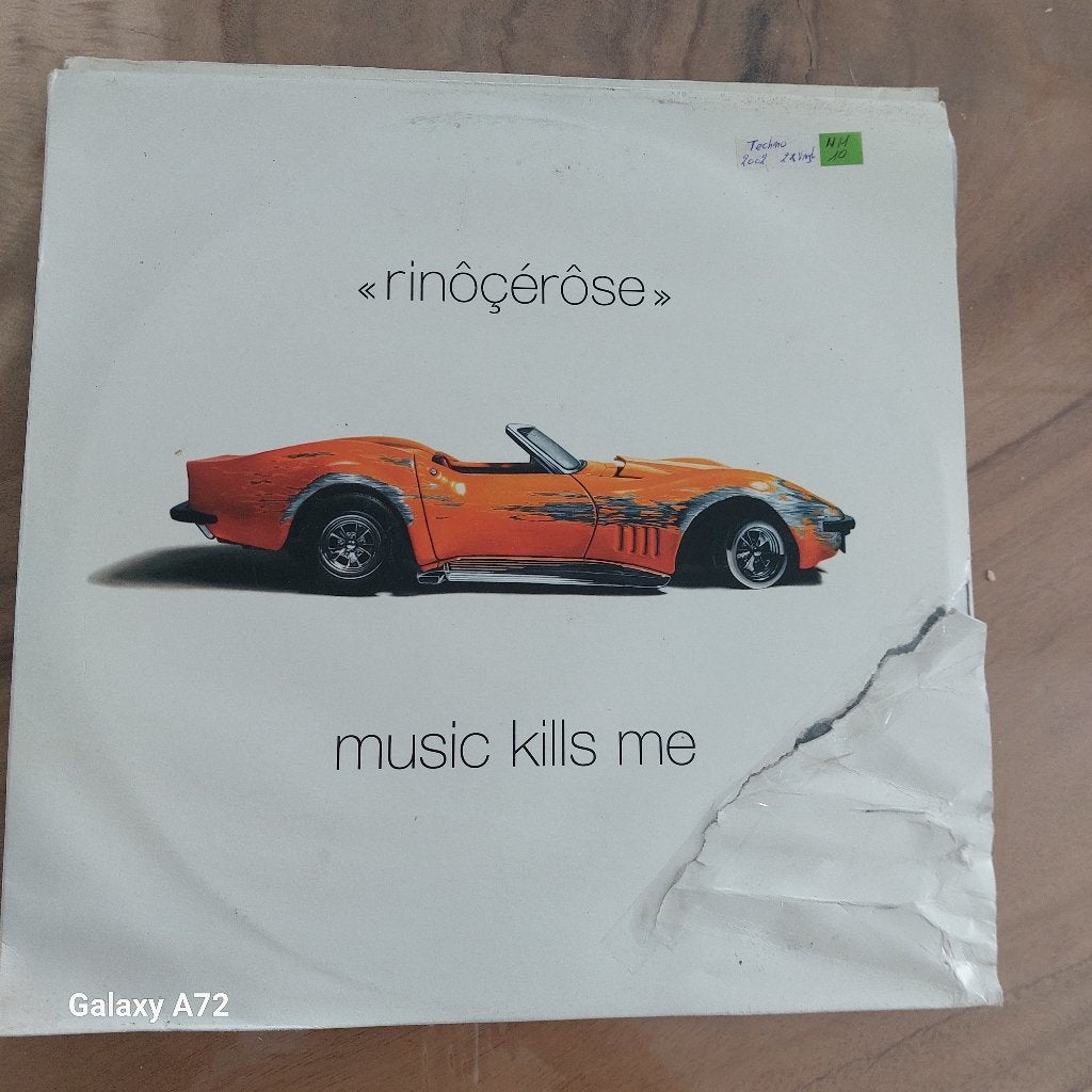 rinocerose music kills me 2x12 inch maxi, Cd's en Dvd's, Vinyl | Dance en House, Ophalen of Verzenden, Zo goed als nieuw, Techno