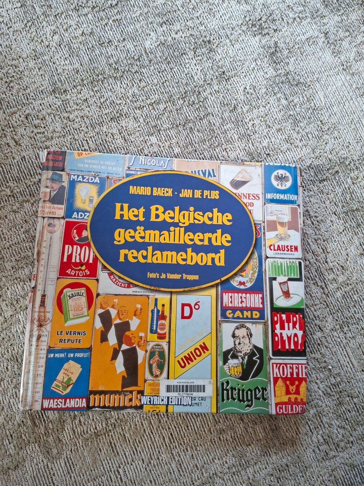 het belgische geëmailleerde reclamebord, Enlèvement ou Envoi