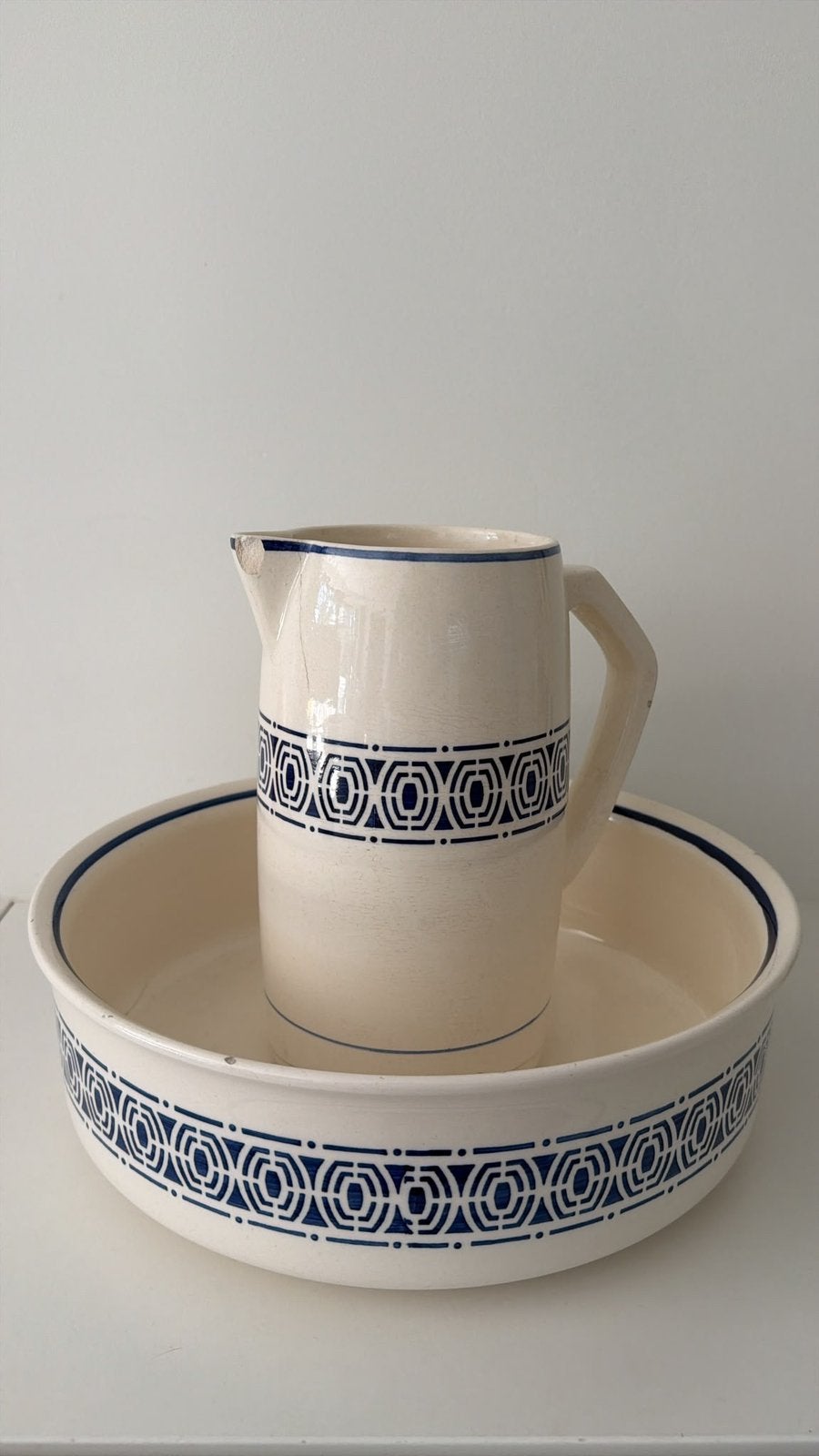 Antieke Boch Frères lampetset – Décor 1610, Antiek en Kunst, Ophalen