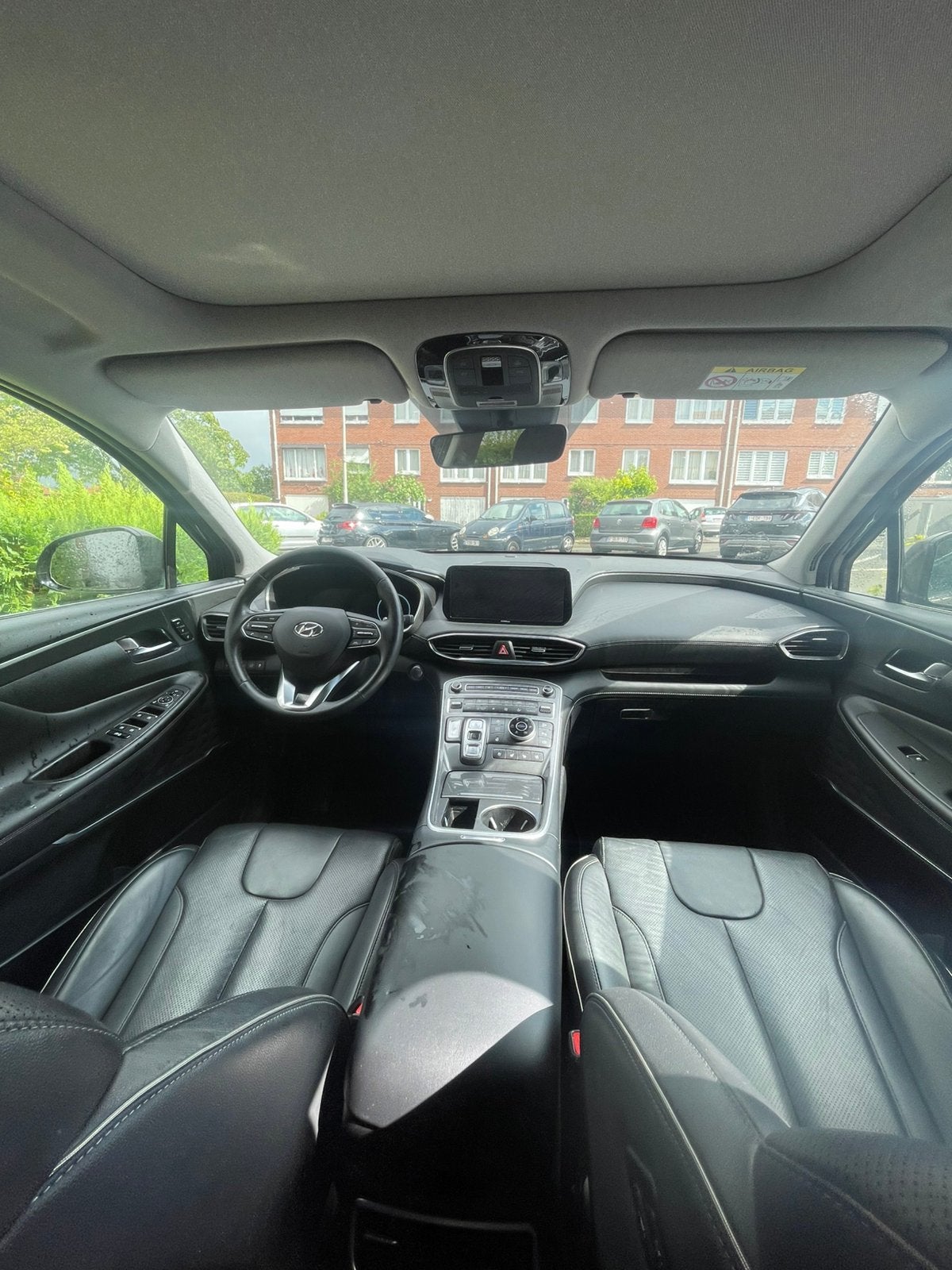 Hyundai Santa Fé Hybrid 5 zitplaatsen, Auto's, Hyundai, Automaat, Santa Fe, Parkeerassistent, Leder