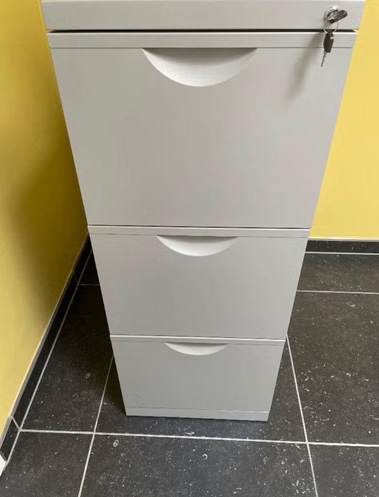 Metalen dossierkast, Huis en Inrichting, Kasten | Roldeurkasten en Archiefkasten, Ophalen, Gebruikt, 100 tot 150 cm, Met slot