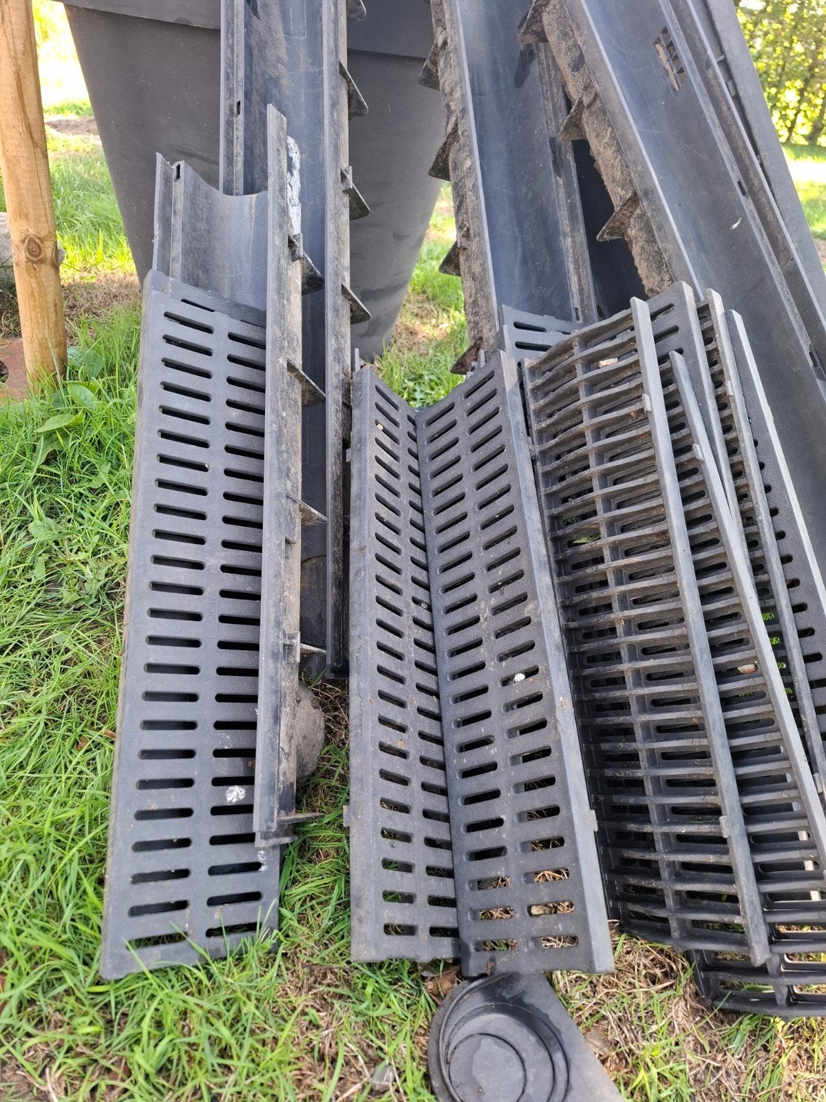 gootjes met rooster - 6m, PVC, 4 à 6 mètres, Enlèvement, Évacuation