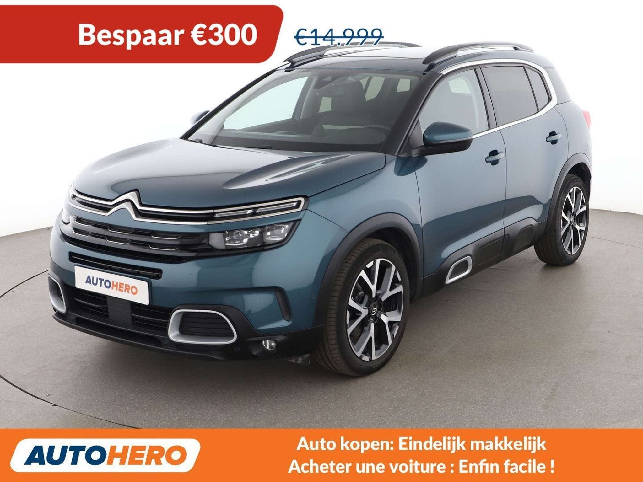 Citroën C5 Aircross 1.5 Blue-HDi Shine (bj 2019, automaat), Auto's, Citroën, Gebruikt, Euro 6, 96 kW, 1567 kg