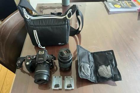 Appareil photo Lumix G5 + objectifs, Enlèvement ou Envoi, Utilisé, Autres Marques