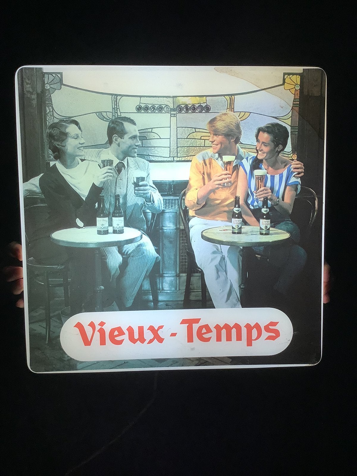 Ancienne enseigne lumineuse bière Vieux-Temps, Enlèvement ou Envoi
