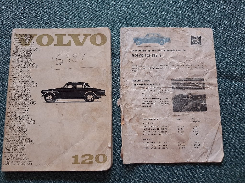 Instruktieboekje Volvo Amazon, Ophalen of Verzenden