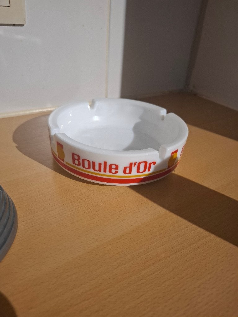 Vintage asbak boulle d'or, Ophalen of Verzenden, Zo goed als nieuw, Asbak
