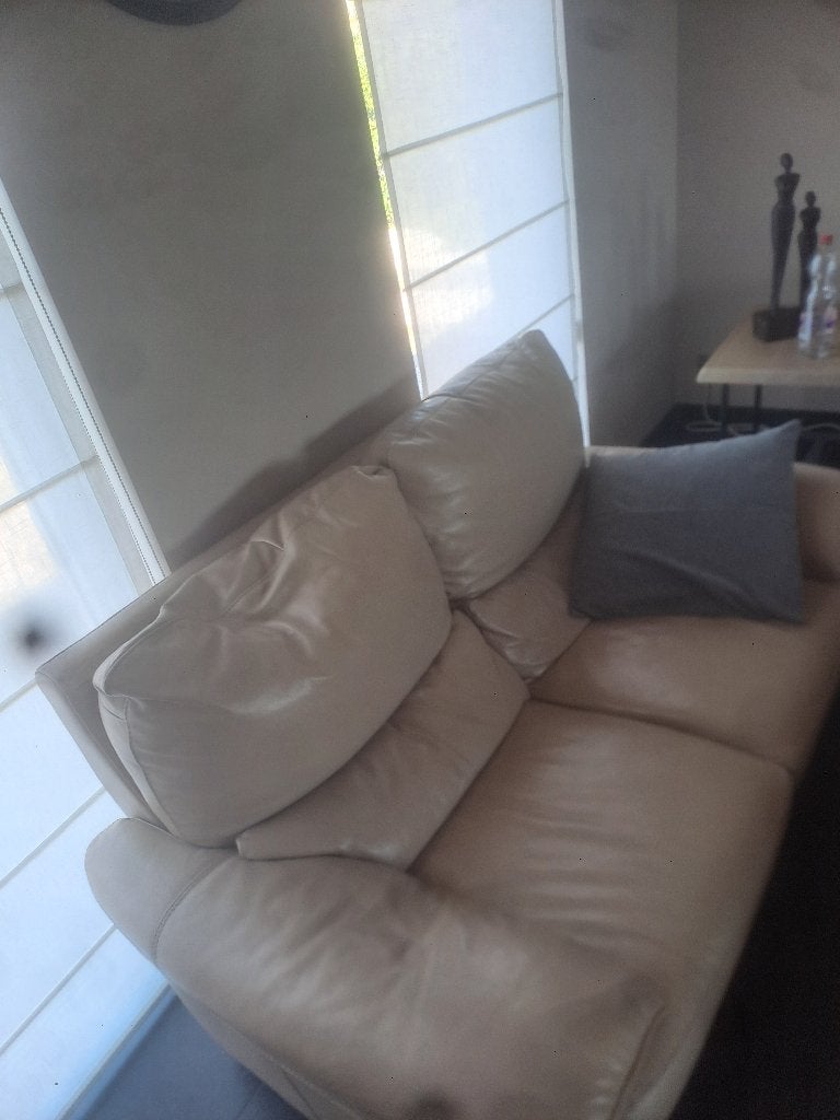 Zetel, Huis en Inrichting, Ophalen, Gebruikt, Tweepersoons, Leer