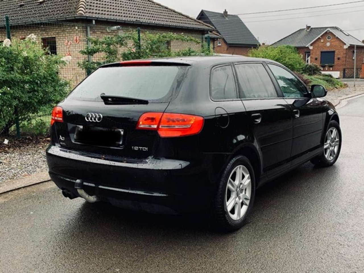 RARE EURO 6 – AUDI A3 SPORTBACK 1.9 TDI, Auto's, Euro 6, Zwart, Leder, 5 deurs