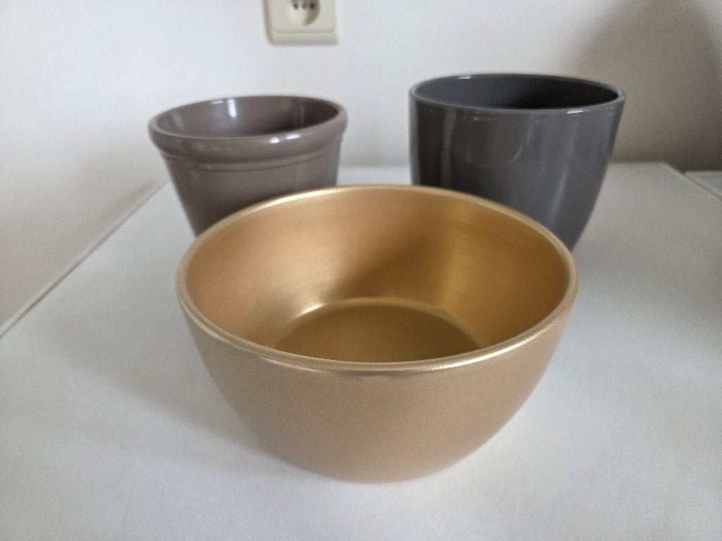 bloempotten, Neuf, Moins de 25 cm, Rond, Pierre