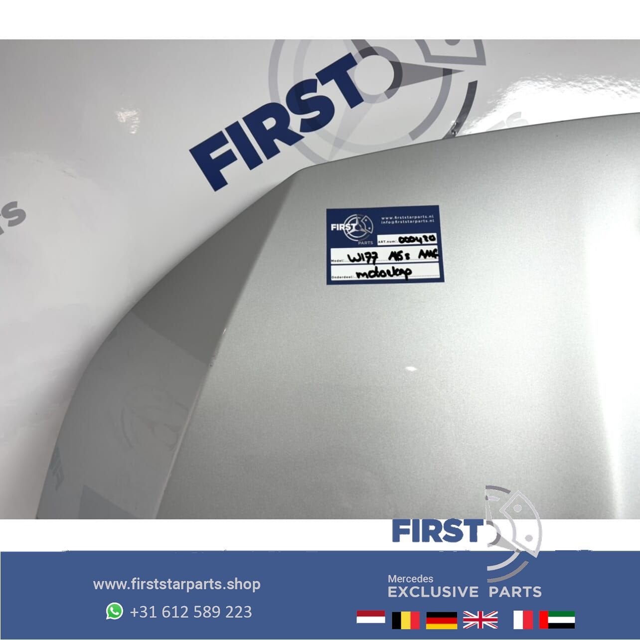 W177 V177 A45S AMG MOTORKAP ZILVERGRIJS A KLASSE 2018-2025 O, Utilisé, -, Capot moteur, Avant
