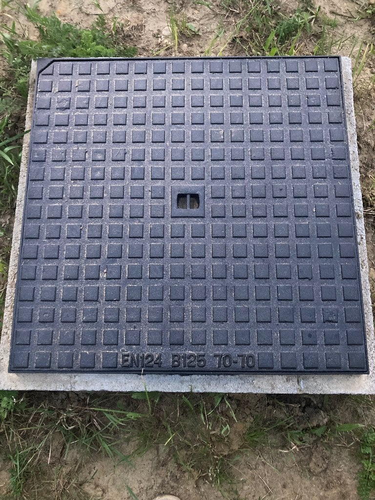 Putdeksel 70x70 metaal B125, Doe-het-zelf en Bouw, Buizen en Afvoer, Ophalen, Nieuw