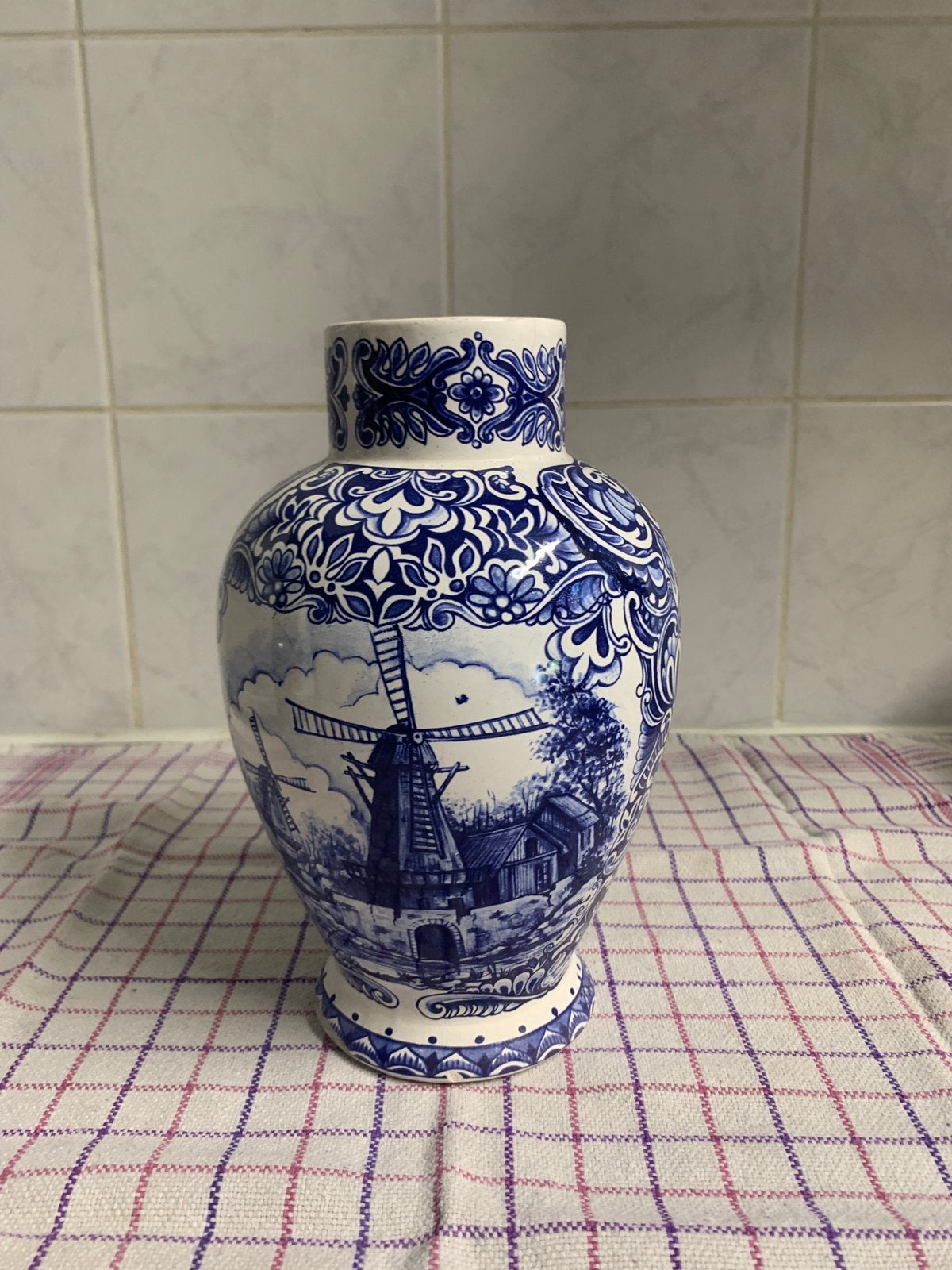 Vaasje Delfts blauw, Antiek en Kunst, Antiek | Vazen, Ophalen