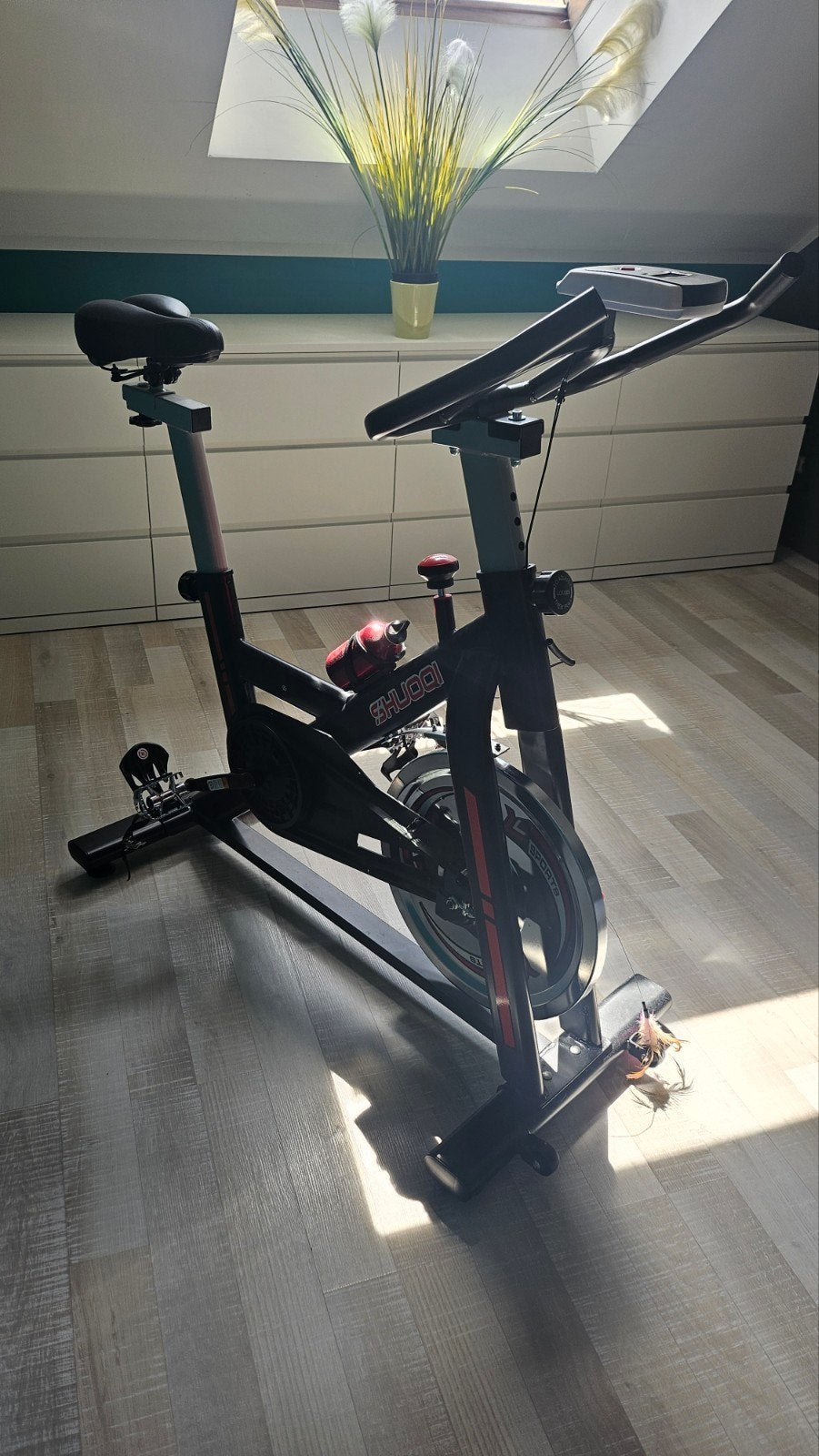 Stationaire fiets, Ophalen