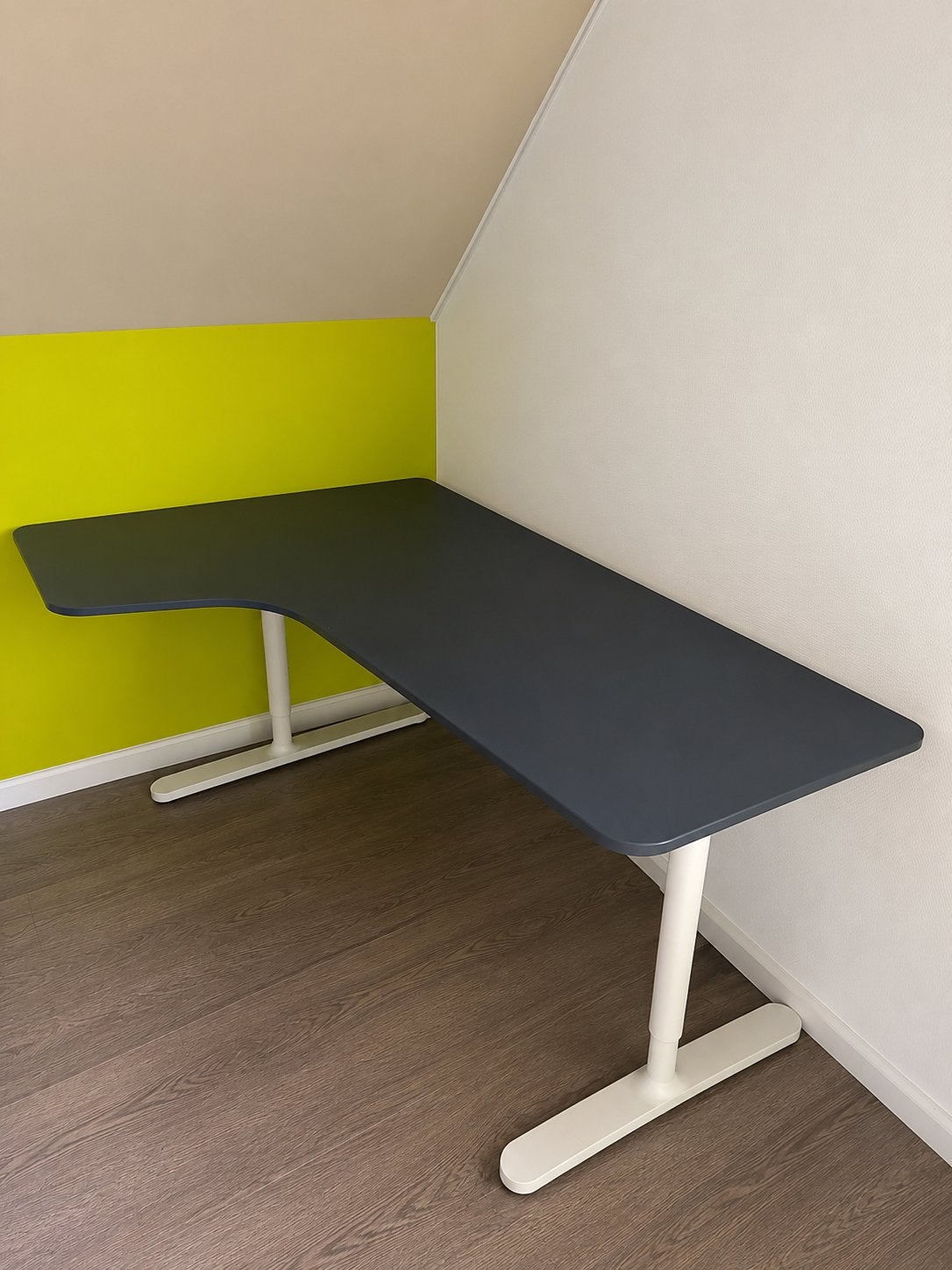 IKEA hoek-bureau, Huis en Inrichting, Bureaus, Ophalen, Hout, IKEA, Nieuw