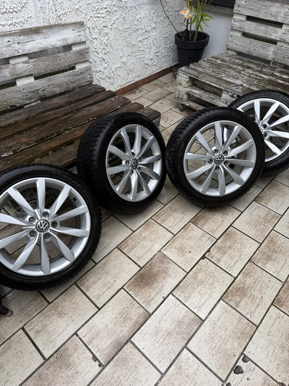 Volkswagen Golf Vll velgen met banden, Pneus hiver, Véhicule de tourisme, Enlèvement, Utilisé