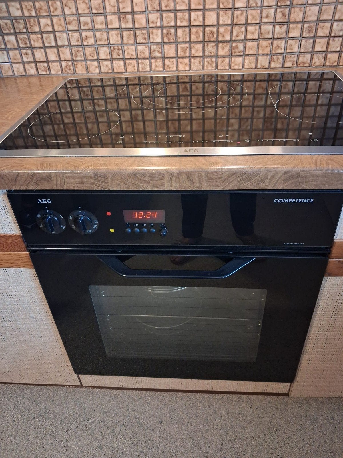 Ingebouwde Kookplaat/oven AEG inductie, Elektronische apparatuur, Ovens, Ophalen, AEG