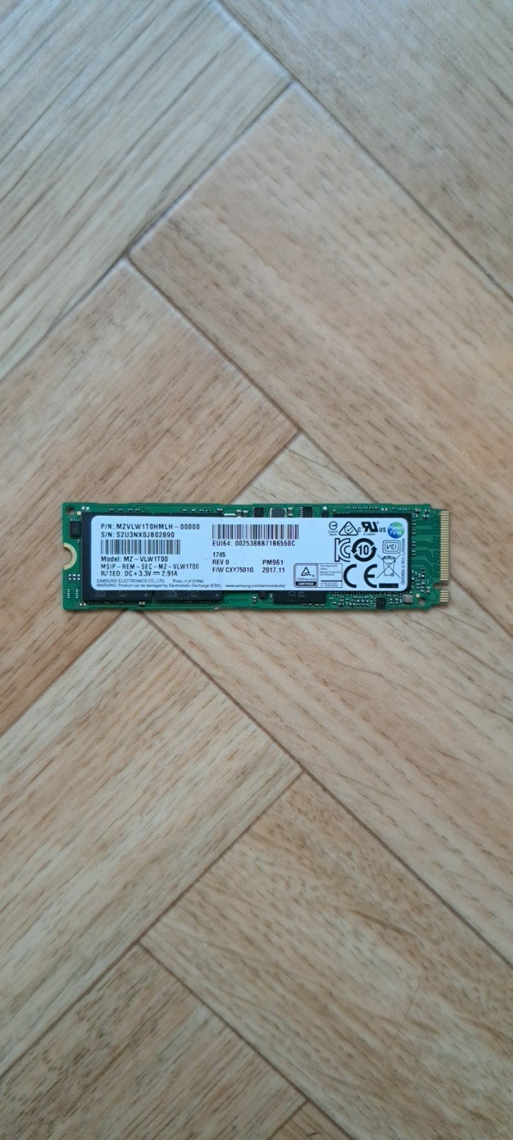 SSD NVMe Samsung de 1 To, Informatique & Logiciels, Disques durs, Enlèvement ou Envoi, SSD