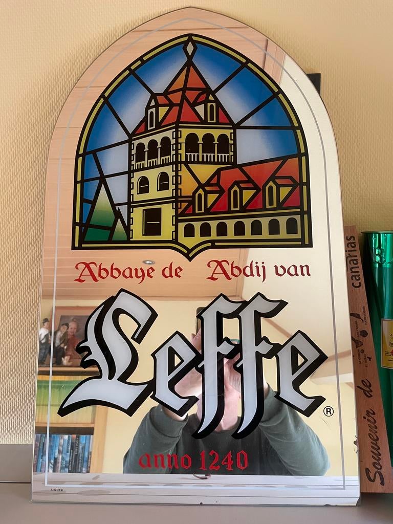Leffe spiegel, Verzamelen, Biermerken, Ophalen, Gebruikt, Leffe