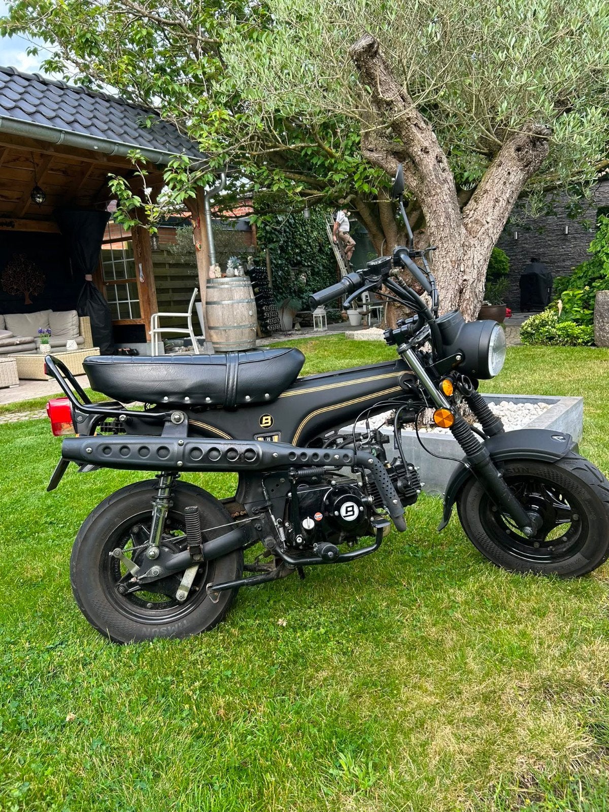 DAX Bluroc Heritage 50cc Matt black, Ophalen, Bluroc, 50 cc, Klasse B (45 km/u)