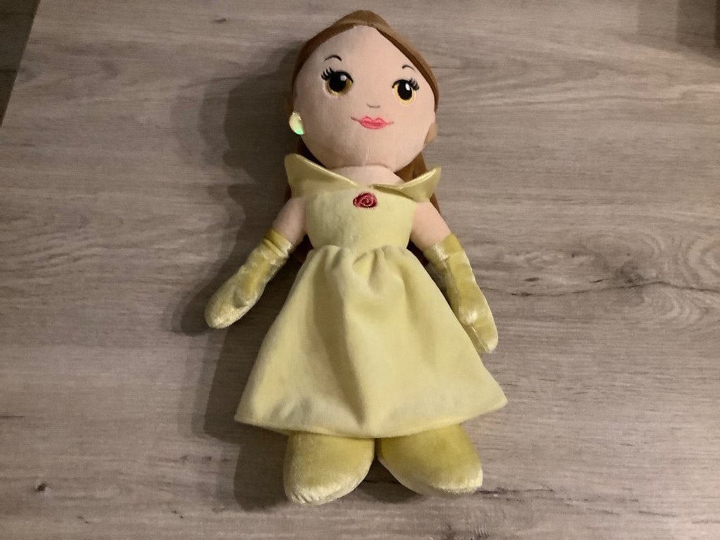 Disney La Belle et la Bête, personnage en peluche Belle, Comme neuf, Moyen (20 à 80 cm), Autres types, Avec vêtements ou accessoires
