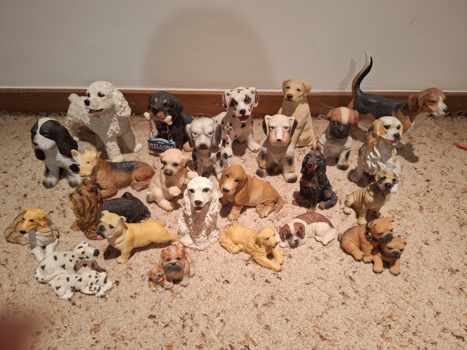 Verzameling honden beeldjes, Collections, Collections Animaux, Comme neuf, Statue ou Figurine, Chien ou Chat, Enlèvement ou Envoi