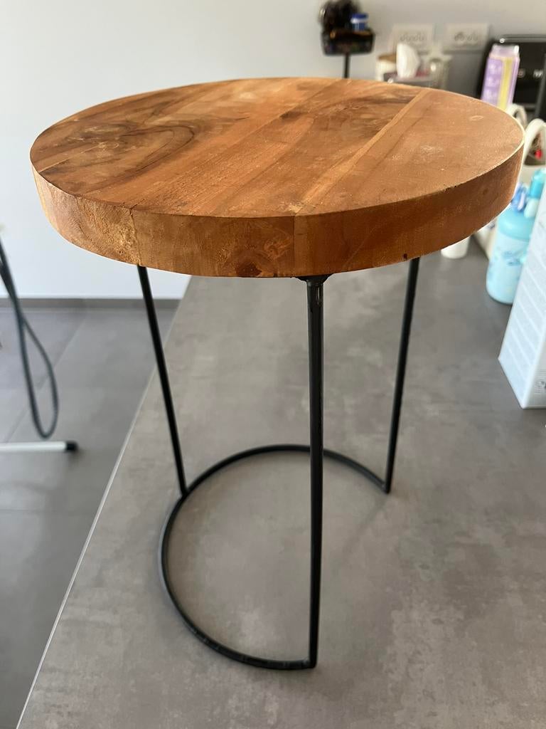 Table d’appoint, Rond, Moins de 55 cm, Comme neuf, Enlèvement