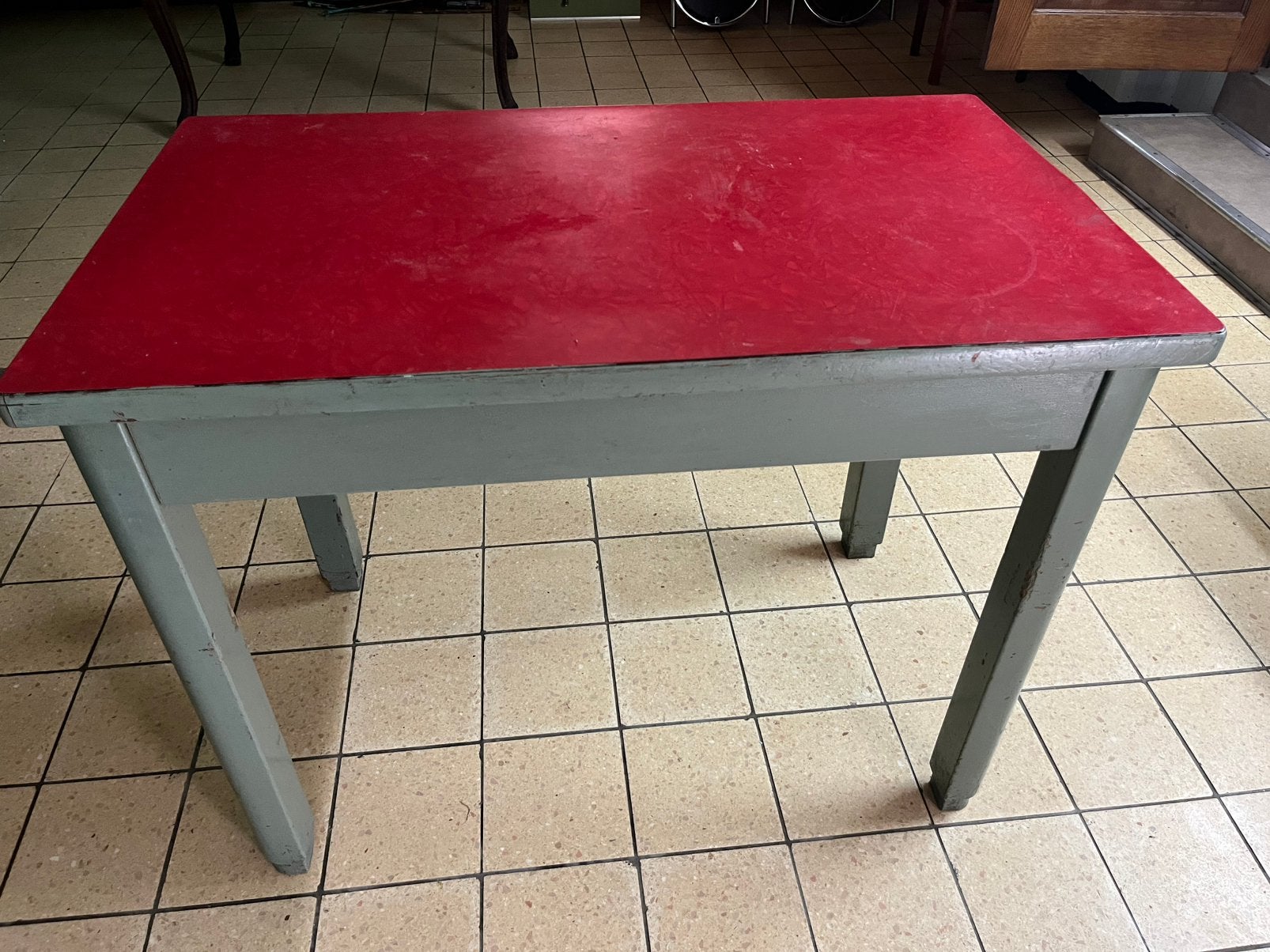 Stevige oude houten tafel, Huis en Inrichting, Tafels | Statafels, Ophalen, Gebruikt