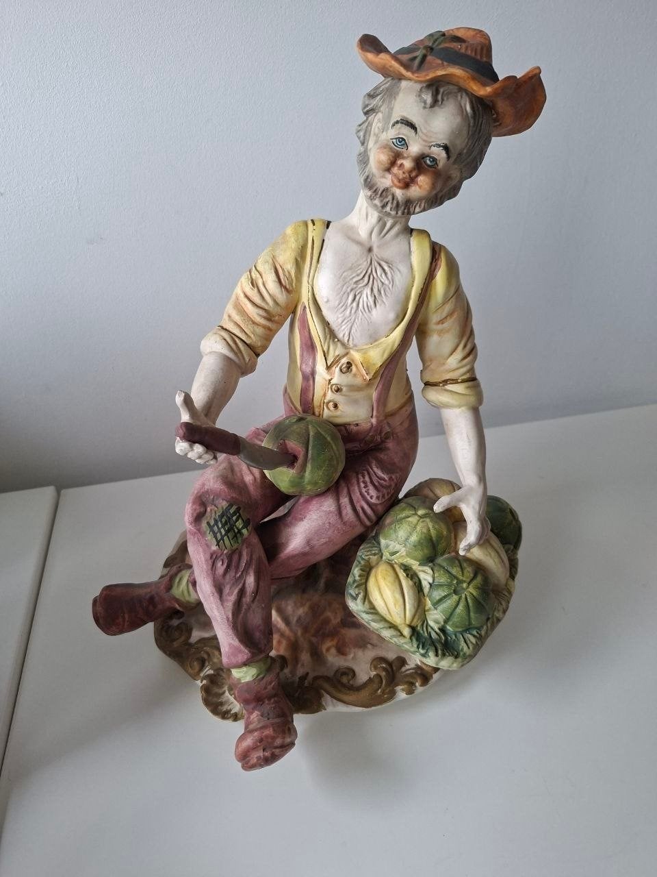 Statuette vintage Capodimonte, Collections, Statues & Figurines, Enlèvement