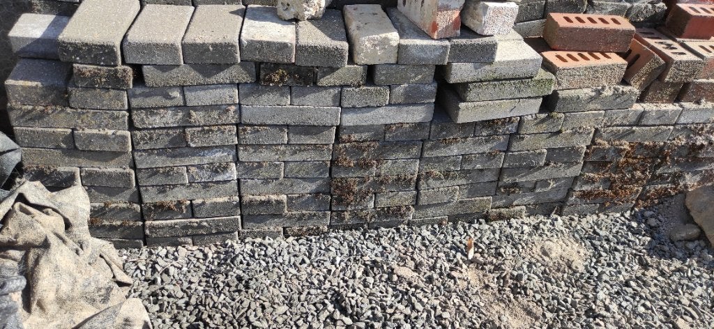 Gebruikte betonklinkers – ca. 6 m², Béton, Enlèvement, Utilisé, 5 à 10 m²