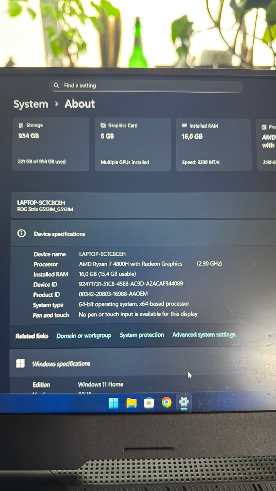 Asus ROG Strix G15 | RTX 3060 | Ryzen 7 4800H, Ophalen, Met videokaart, Zo goed als nieuw, Gaming