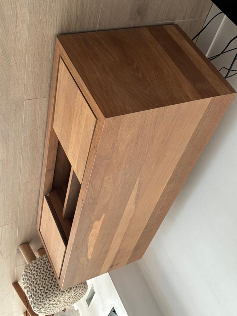 Massief eik TV meubel modern design, Enlèvement, Comme neuf