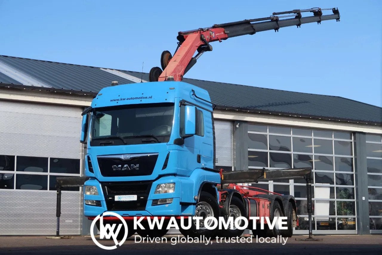 MAN TGS 35.480 8X2-6/ HMF 2620/ CABLE+KRAN/ REMOTE, Automaat, Euro 6, 480 kW, Bedrijf
