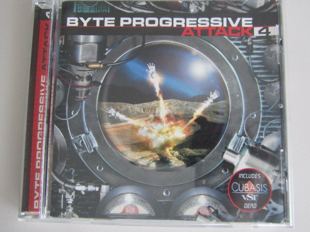 CD BYTE PROGRESSIVE ATTACK 4 (14 tracks), Cd's en Dvd's, Cd's | Dance en House, Ophalen of Verzenden, Gebruikt, Techno of Trance