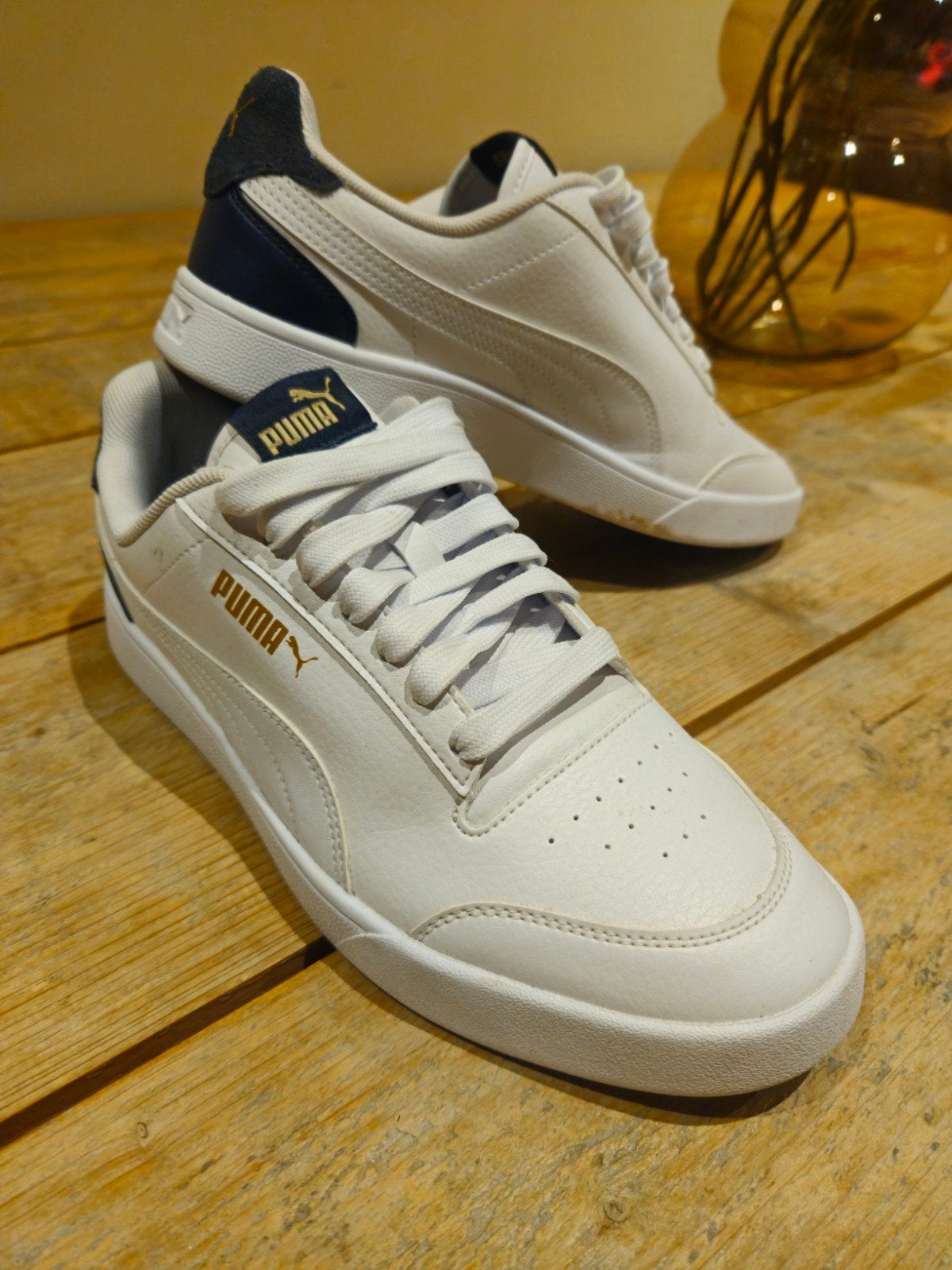 Baskets blanches PUMA Shuffle pour homme — Taille 42 — Très, Enlèvement ou Envoi, Blanc, Baskets