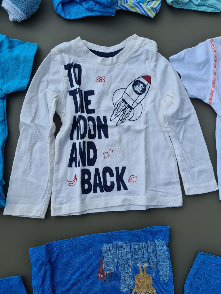 witte longsleeve t-shirt 86, Kinderen en Baby's, Babykleding | Maat 86, Ophalen, Zo goed als nieuw