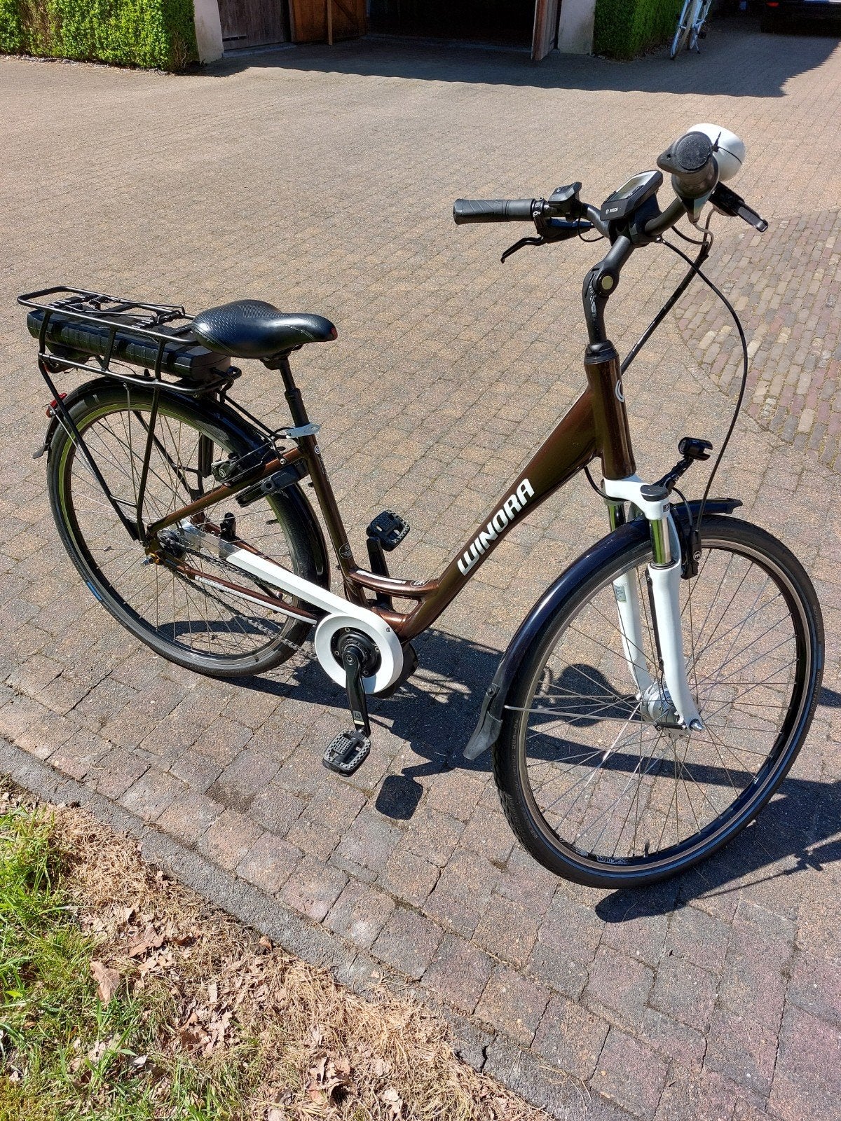 elektrische fiets Winora Bosch motor, Ophalen, Gebruikt, 50 km per accu of meer, Overige merken