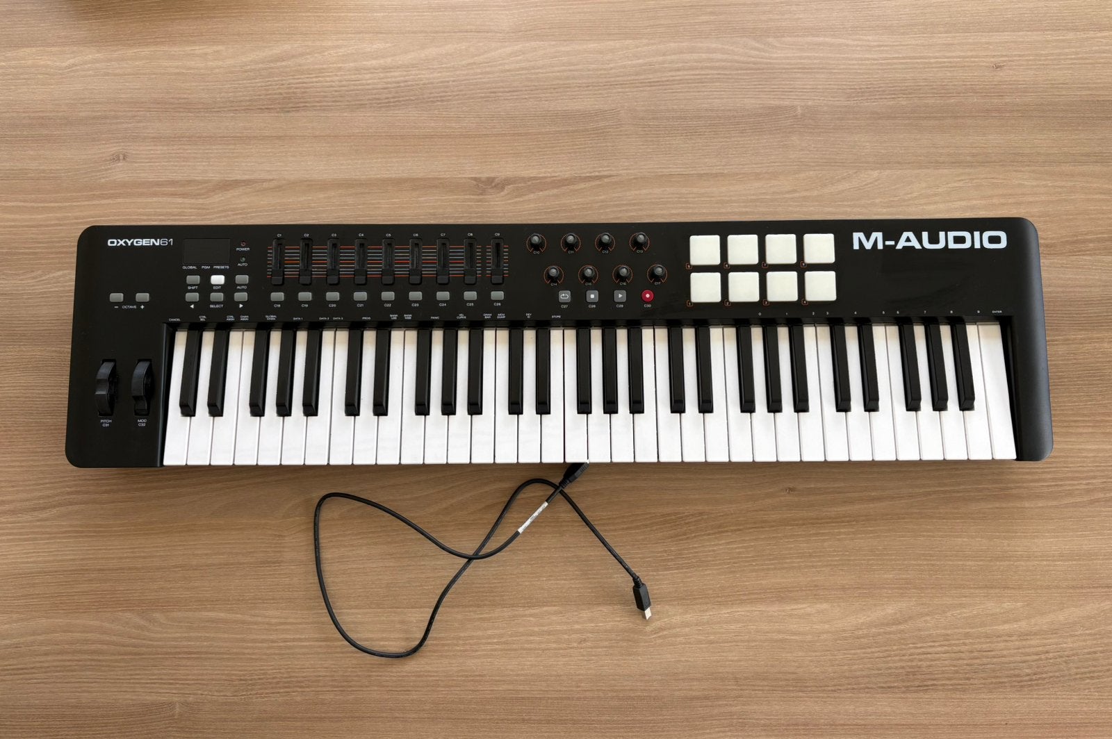 Piano oxygen 61 m-audio, Muziek en Instrumenten, Ophalen, Zo goed als nieuw