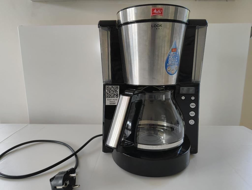 Cafetière Melitta Look IV Timer Noir (n1011-08), Café moulu, Utilisé, 4 à 10 tasses, Enlèvement