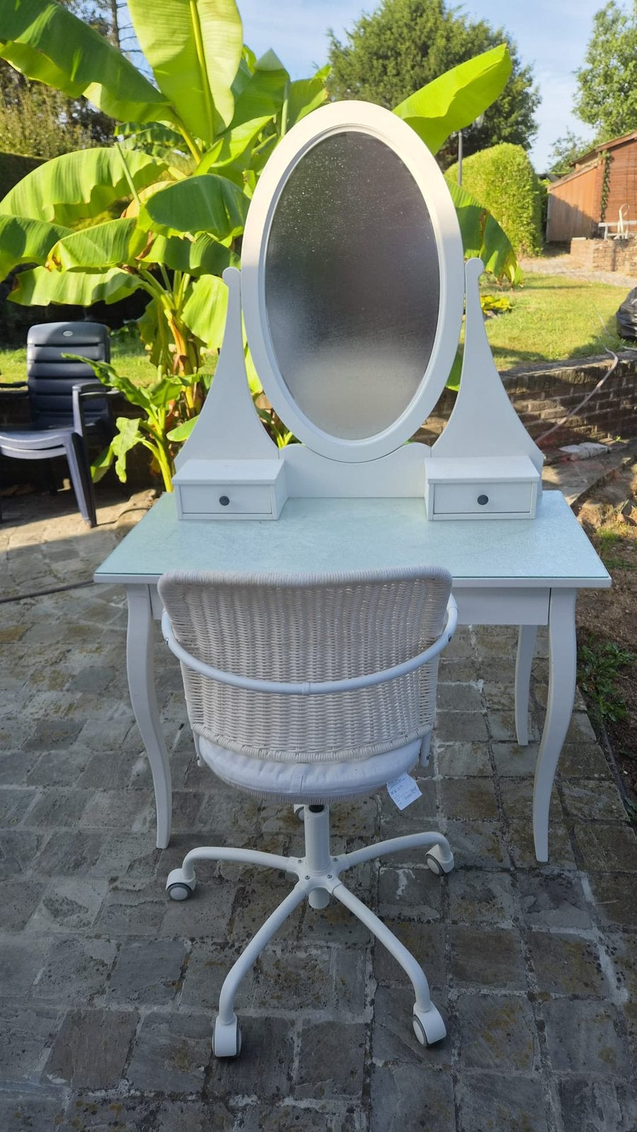 Bureau met stoel, Ophalen, Zo goed als nieuw, Glas