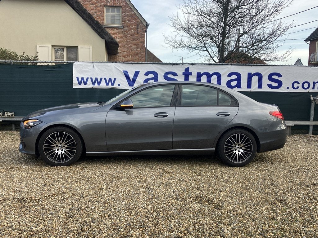 Mercedes-Benz C 180 LED / Automaat / Camera / Car-Play / Na, Autos, Mercedes-Benz, Argent ou Gris, Achat, Entreprise, Noir